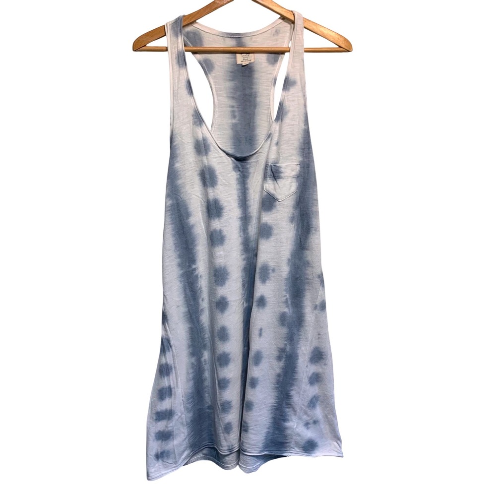 Jane and Bleecker Tank Dress Large Tie Dye Racerback Hippie Boho Casual Festival